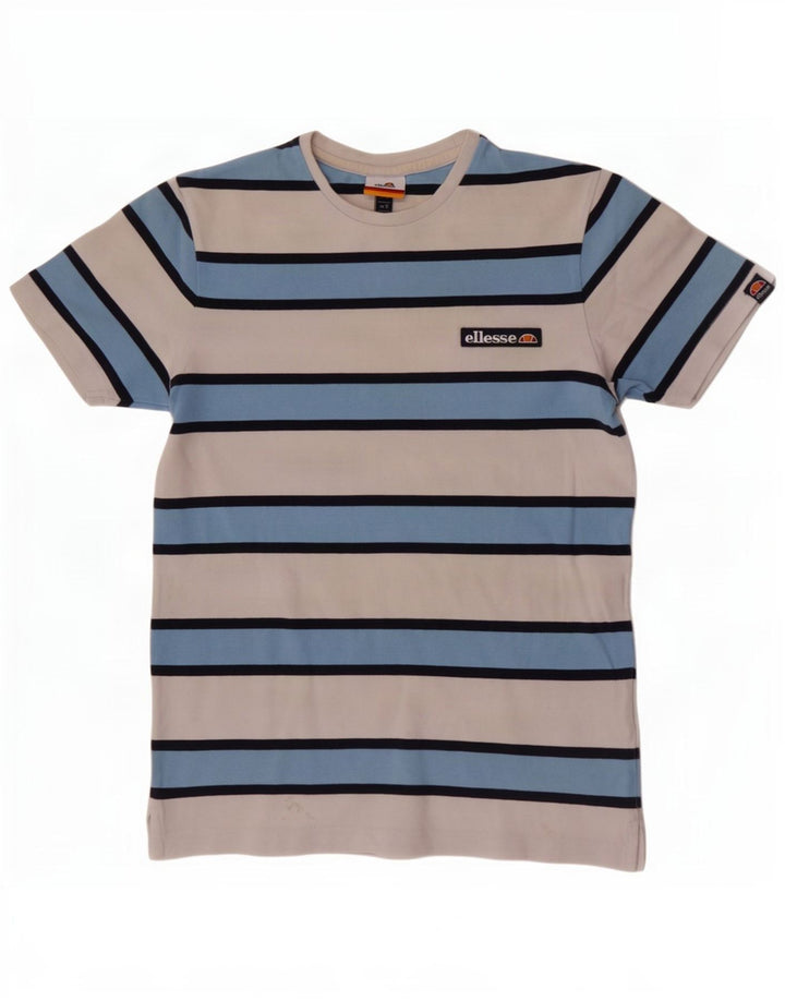 T-shirt da uomo Ellesse Top piccola a righe bianche