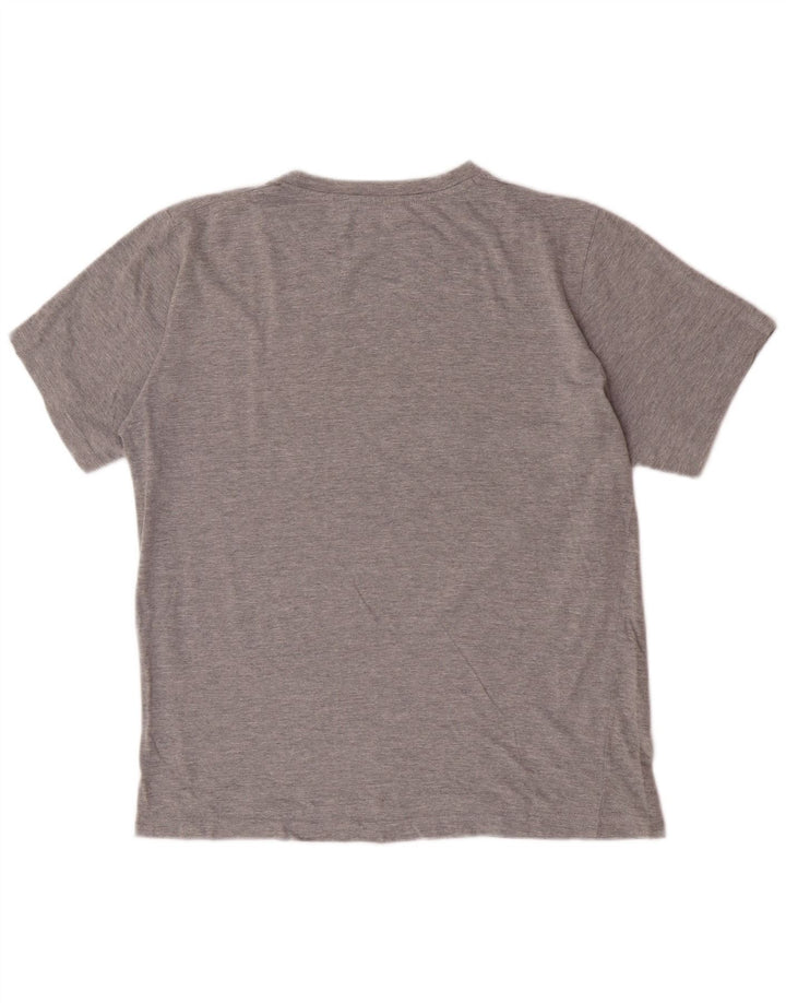 T-shirt grafica Kappa da uomo con vestibilità regolare, colore grigio medio