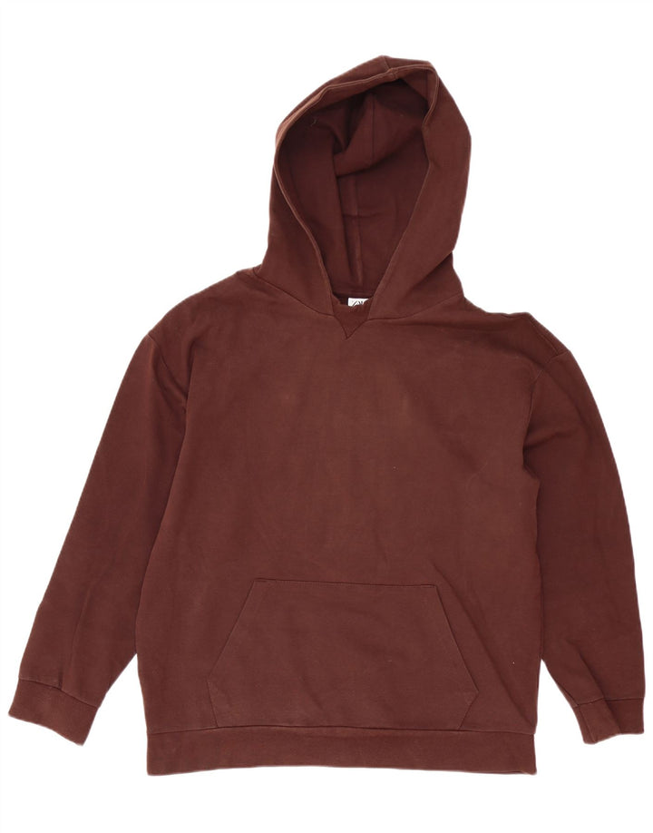 Felpa con cappuccio Zara da uomo grande marrone