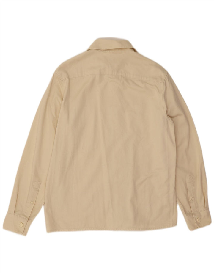 Camicia Zara Uomo Cotone Beige Medio