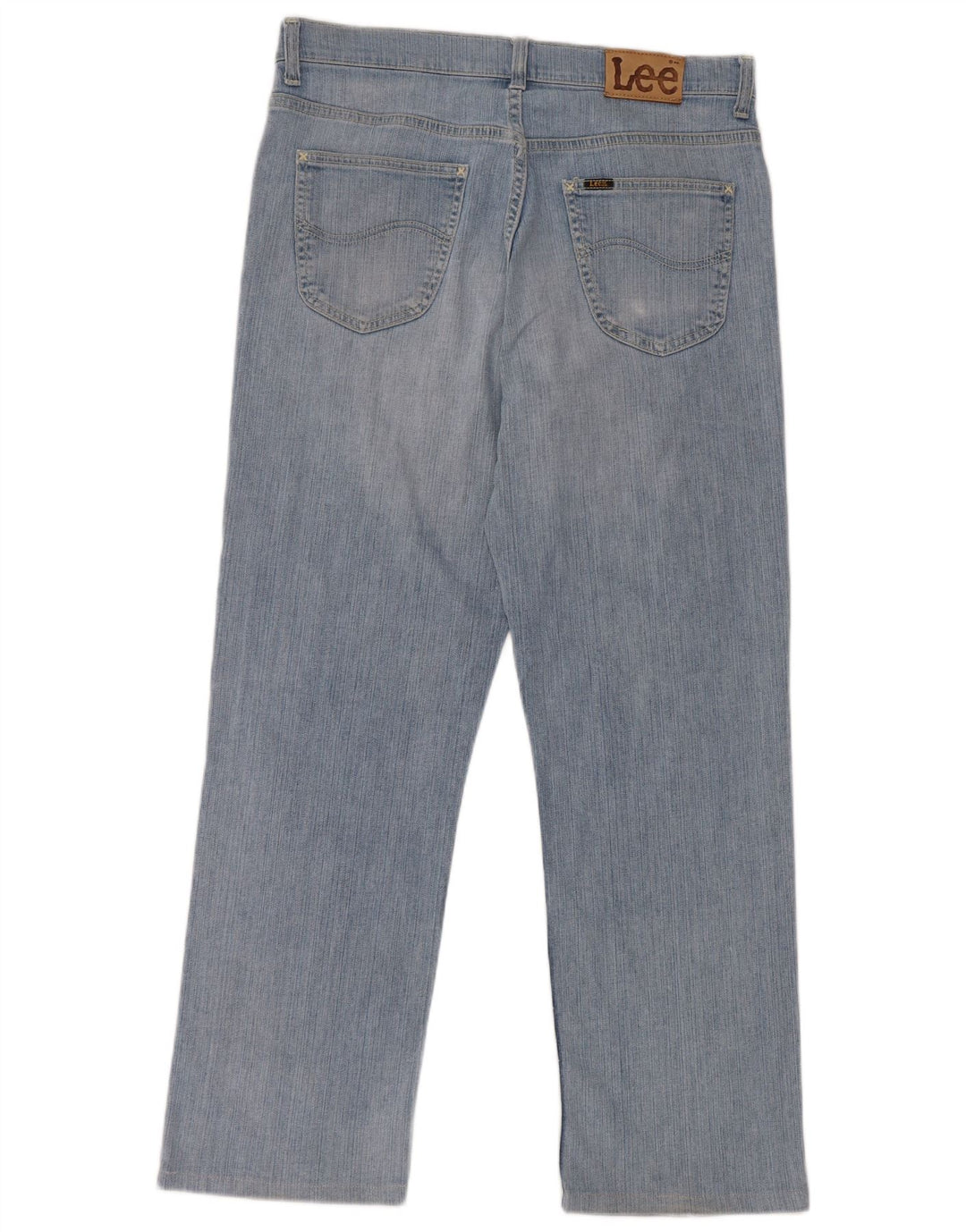 LEE Mens Brooklyn Straight Jeans W34 L29 Blue Cotton