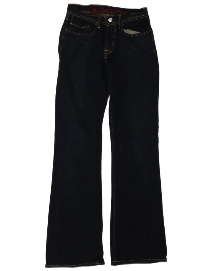Jeans bootcut da donna Ben Sherman W28 L32 cotone blu navy