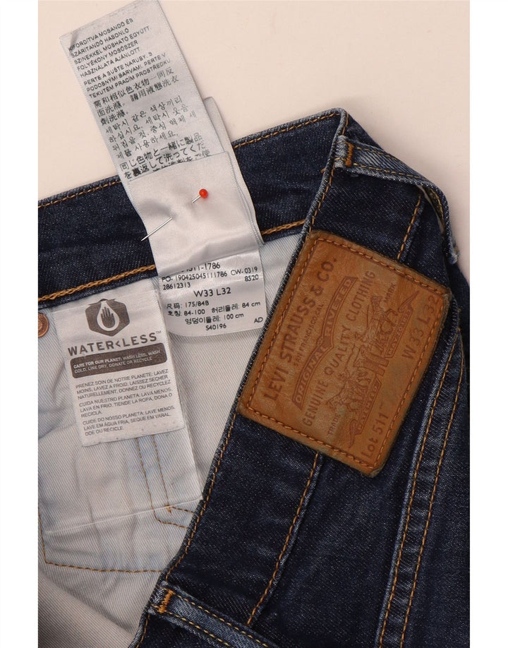 Jeans slim da donna Levi's W33 L32 cotone blu