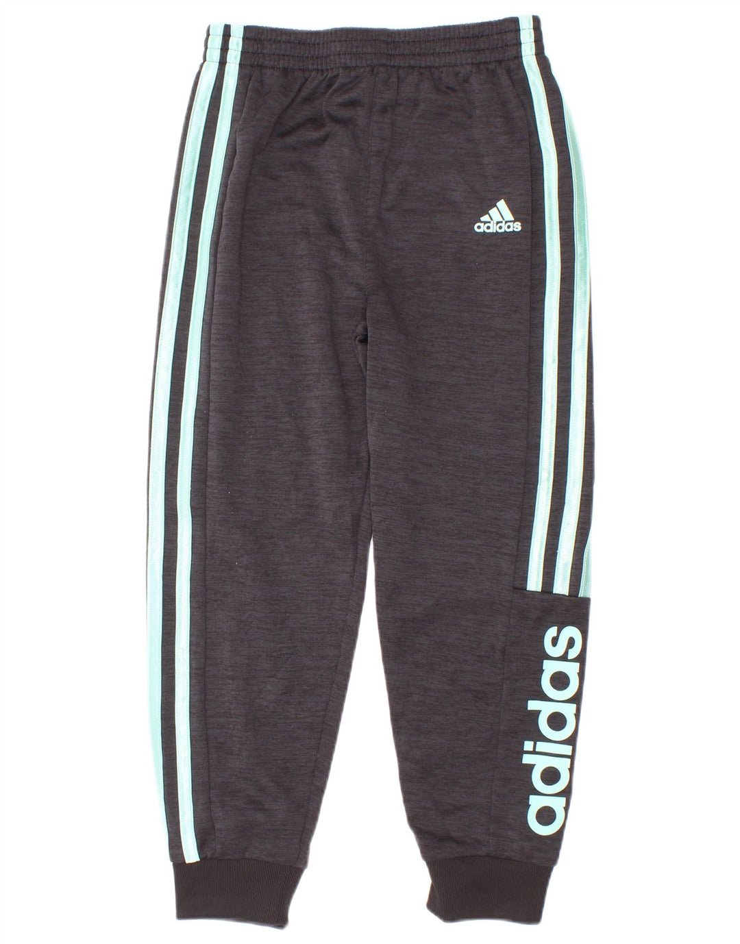 Pantaloni da tuta grafica da ragazzo Adidas Joggers 5-6 anni in poliestere grigio