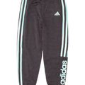 Pantaloni da tuta grafica da ragazzo Adidas Joggers 5-6 anni in poliestere grigio