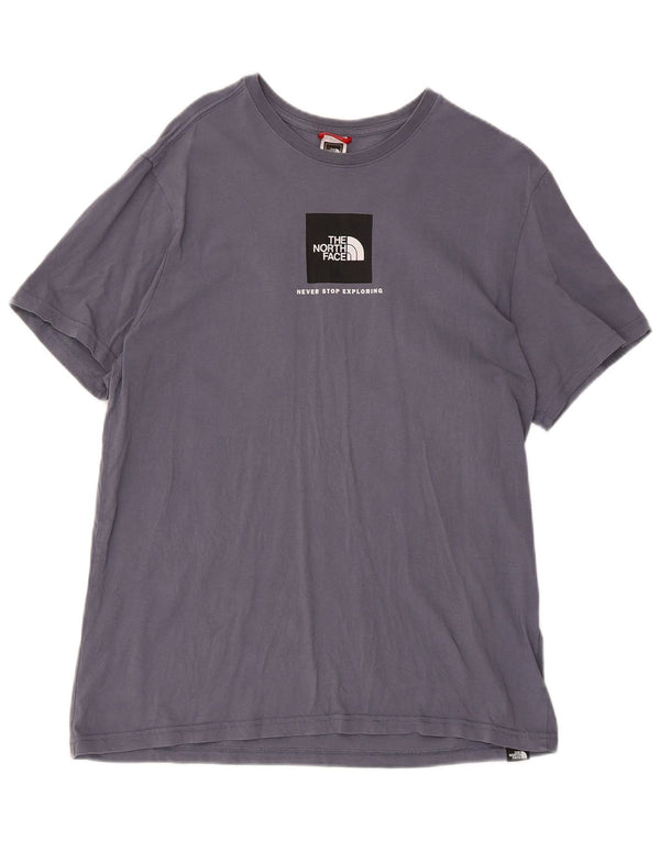 T-shirt grafica da uomo The North Face Top grande in cotone grigio