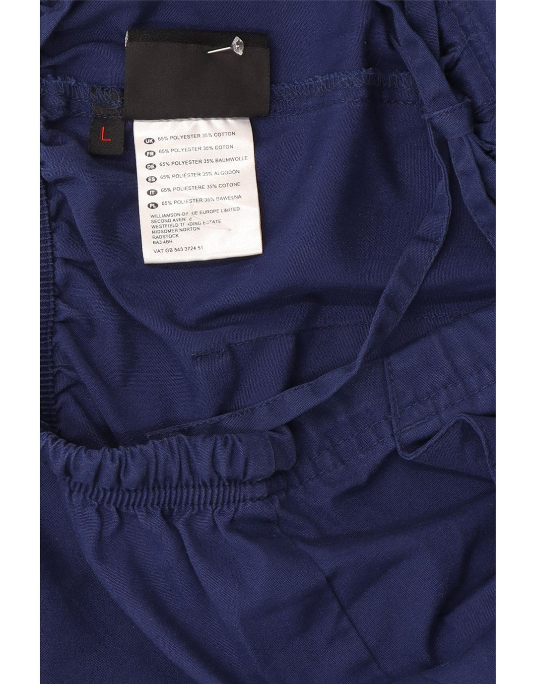 Pantaloni cargo regolari da uomo Dickies Large W34 L30 poliestere blu navy