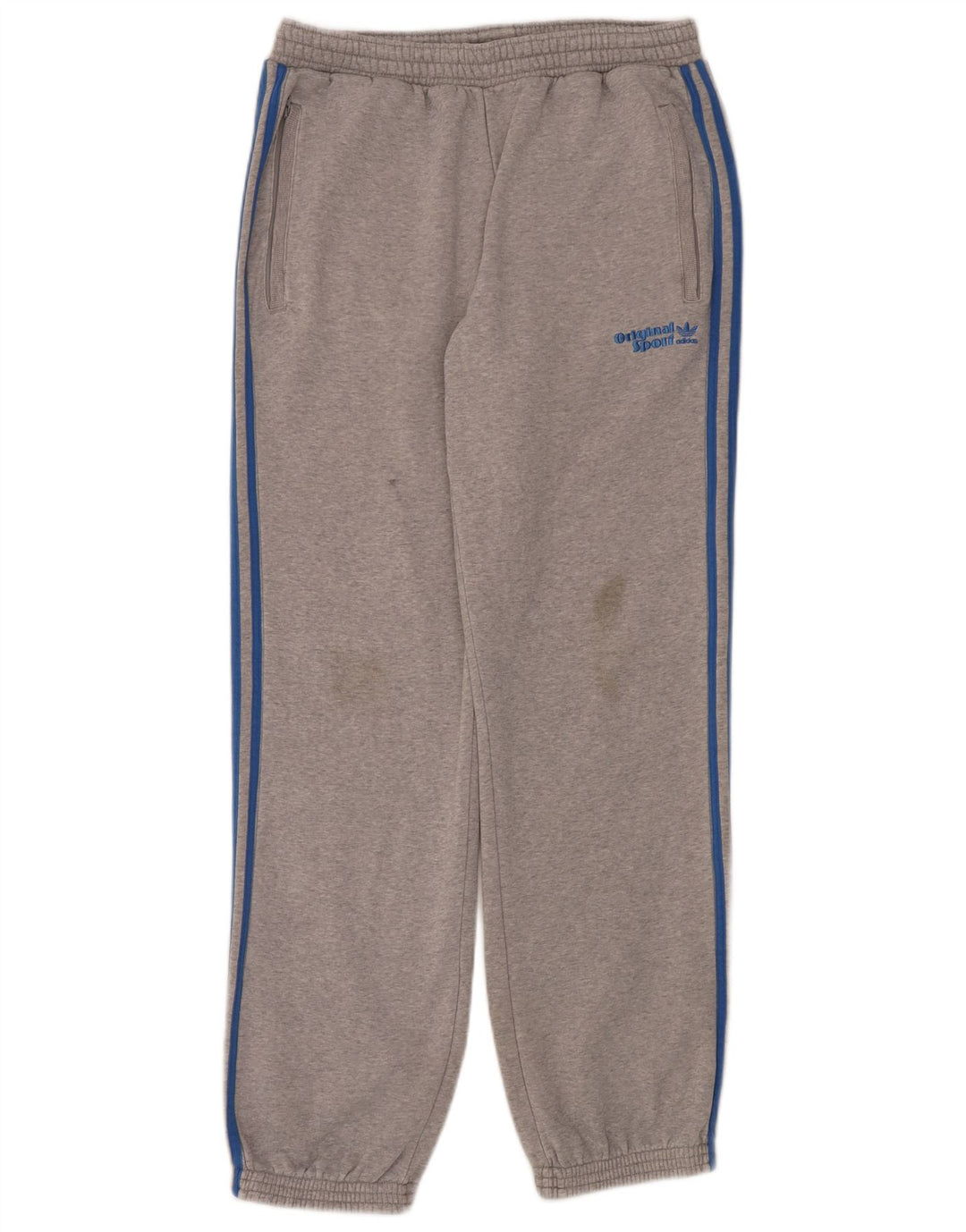 Pantaloni da tuta da uomo Adidas Joggers in cotone grigio medio