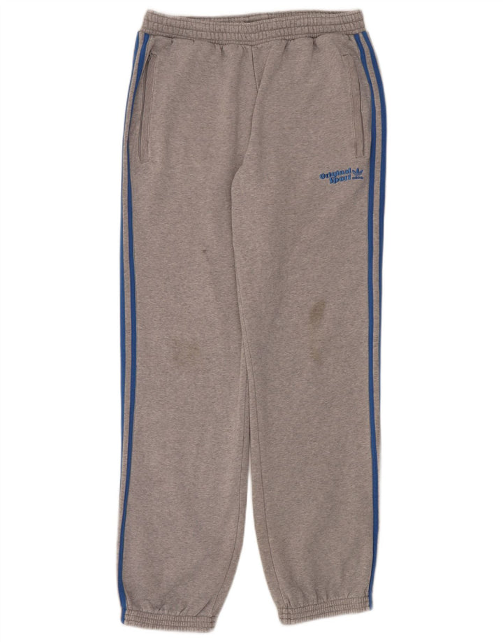 Pantaloni da tuta da uomo Adidas Joggers in cotone grigio medio