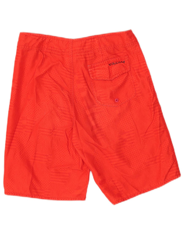 Pantaloncini da bagno per ragazzi Volcom 11-12 anni Poliestere a righe rosse
