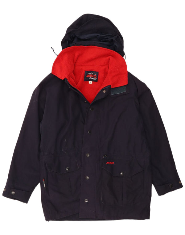 Musto Cappotto da uomo con grafica ampia e vestibilità ampia, UK 36, piccolo blu navy