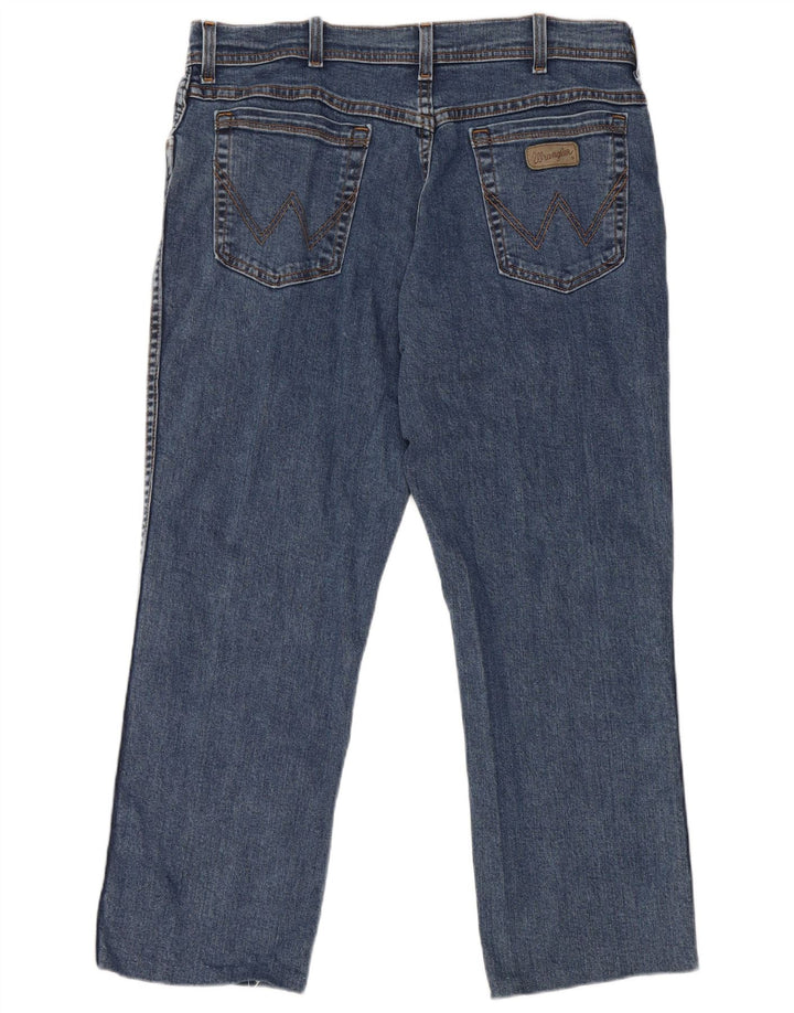 Jeans dritti elasticizzati Texas da uomo Wrangler W36 L27 cotone blu