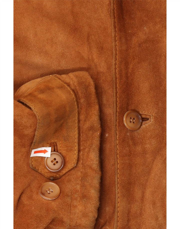 Giacca da uomo in pelle scamosciata VINTAGE IT 52 XL in pelle beige