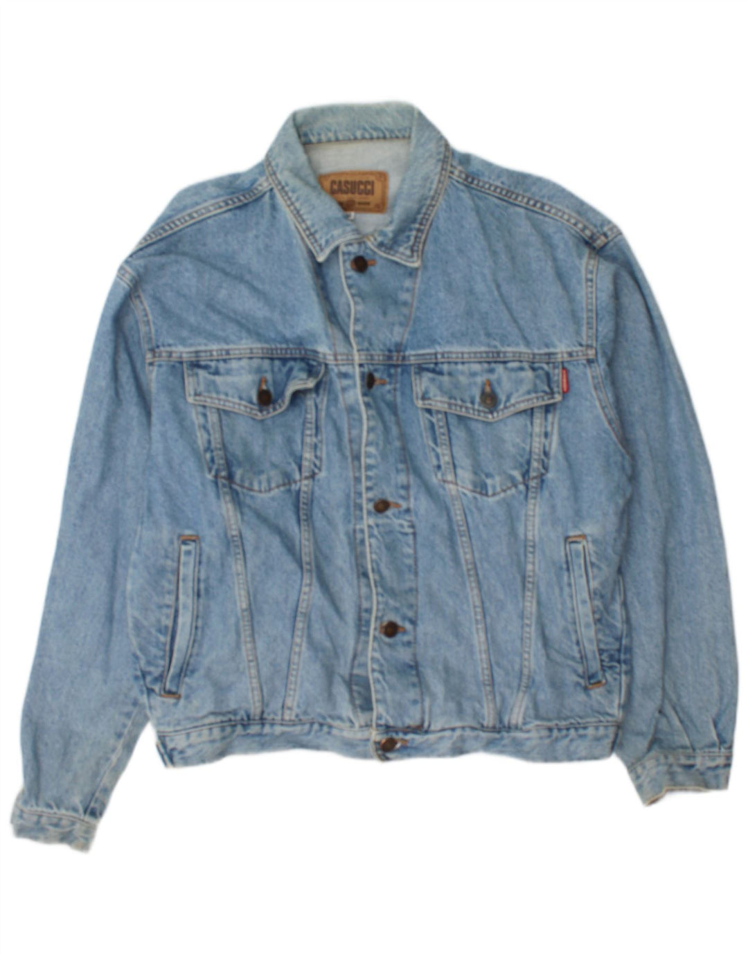 Casucci Giacca in denim da uomo UK 38 Cotone blu medio