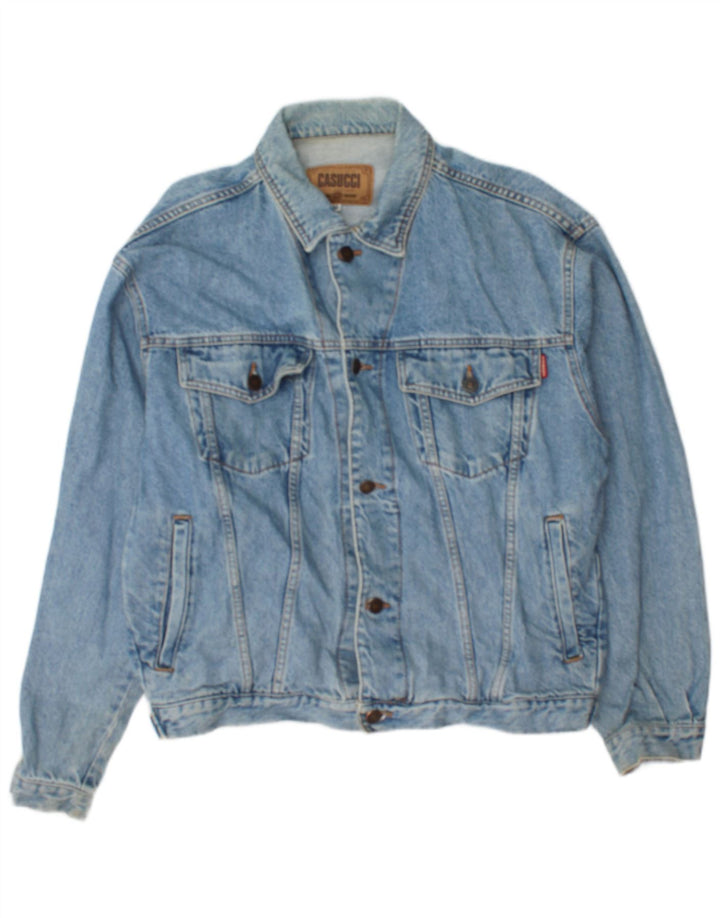 Casucci Giacca in denim da uomo UK 38 Cotone blu medio