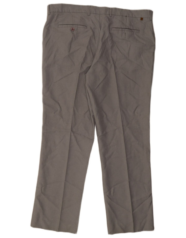 Pantaloni casual dritti da uomo Farah W42 L31 cotone grigio