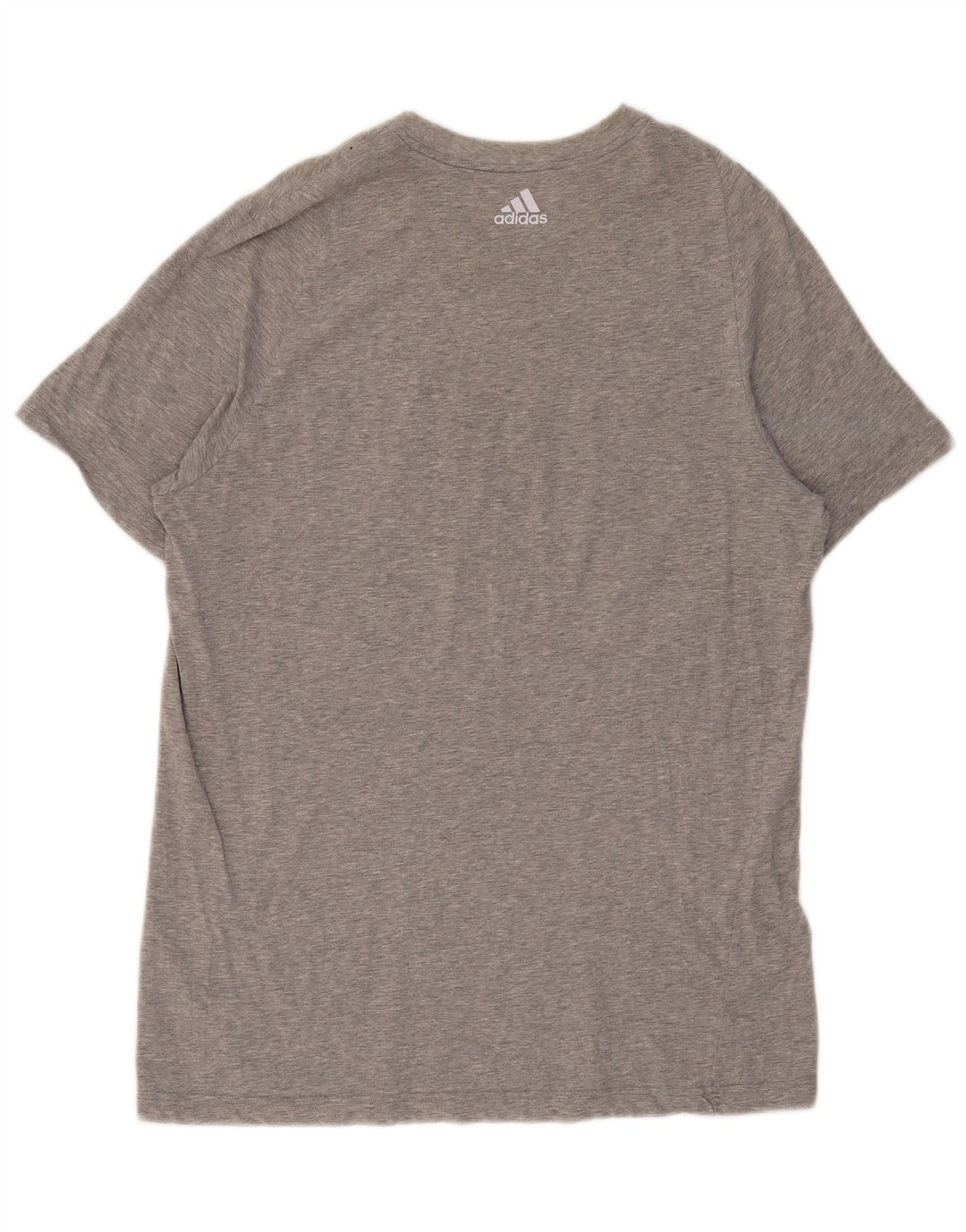 T-shirt grafica da uomo ADIDAS grande grigia