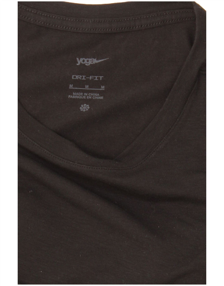 Maglietta Nike Dri Fit da donna, taglia UK 14, media, nera