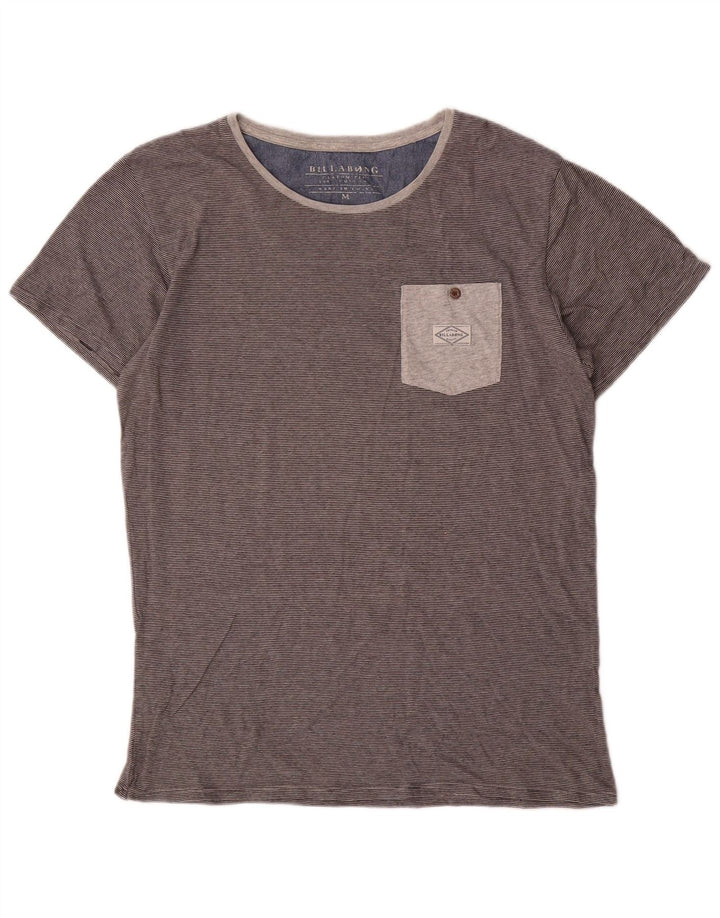 T-shirt da uomo Billabong su misura Top in cotone gessato grigio medio
