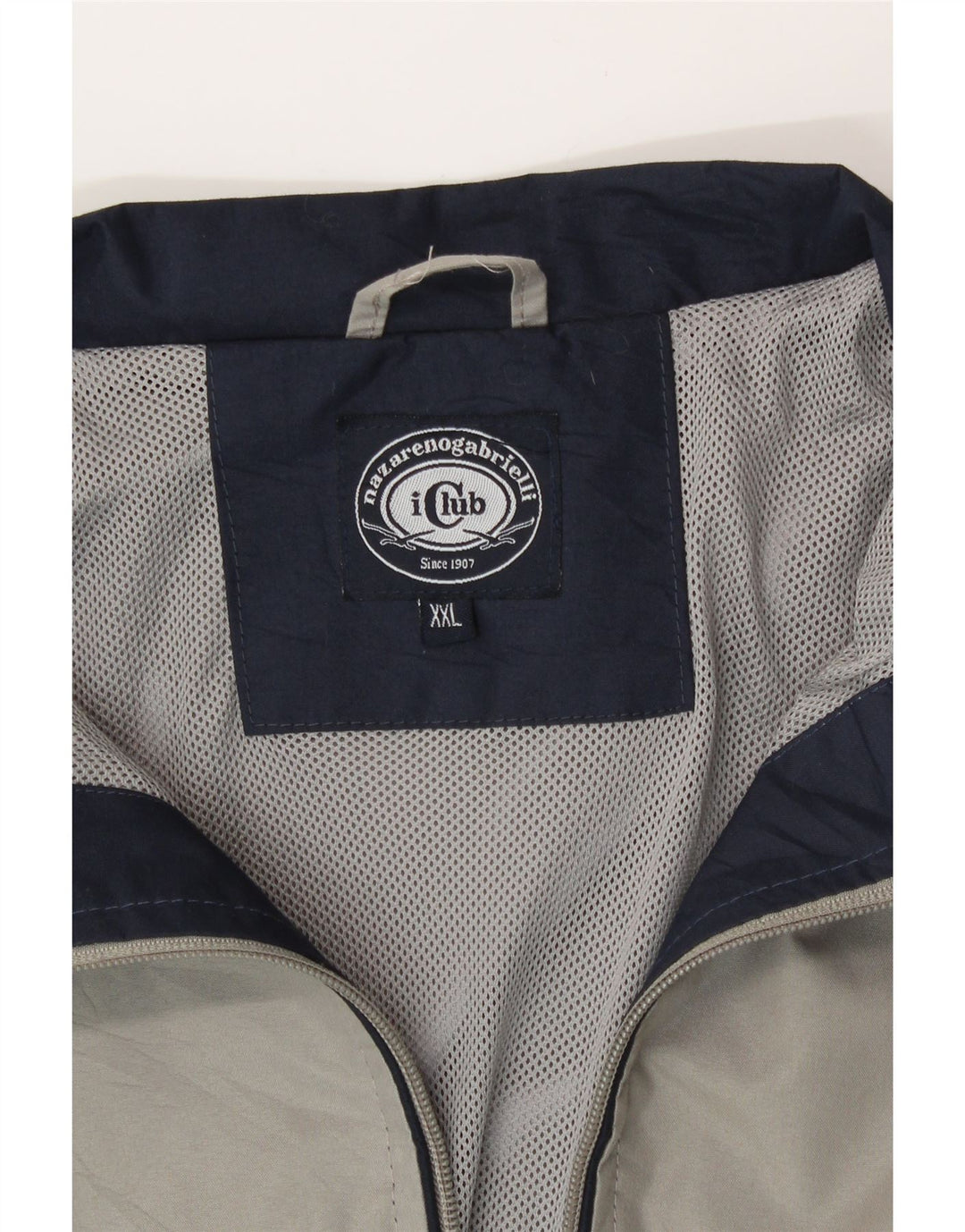 Giubbotto bomber da uomo Nazareno Gabrielli UK 44 2XL Poliestere grigio