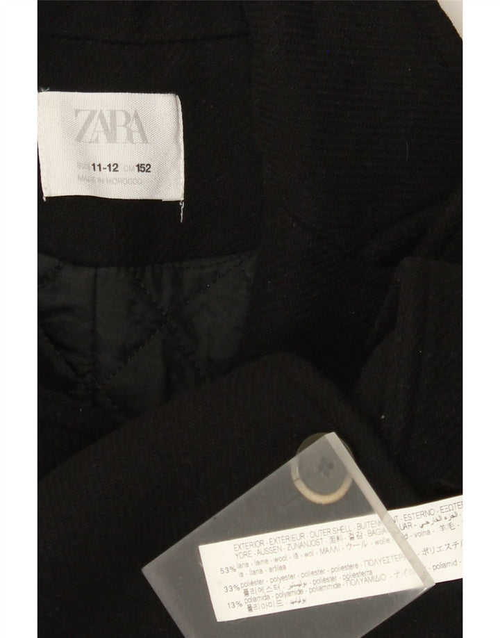 Caban per ragazze Zara 11-12 anni in lana nera
