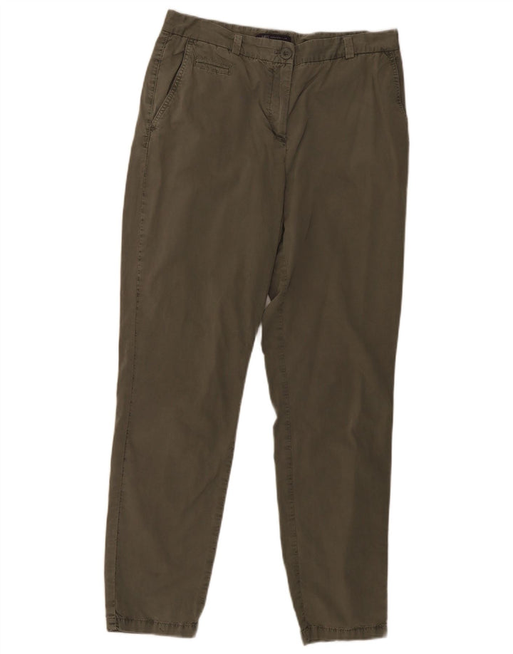 Pantaloni chino slim da donna Marks & Spencer UK 12 Medium W30 L30 Cachi