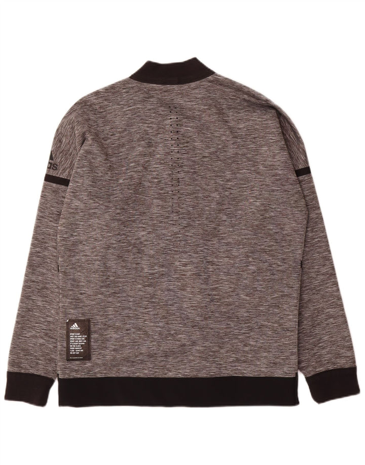 Giacca da ginnastica reversibile da uomo Adidas Small Grey Colourblock