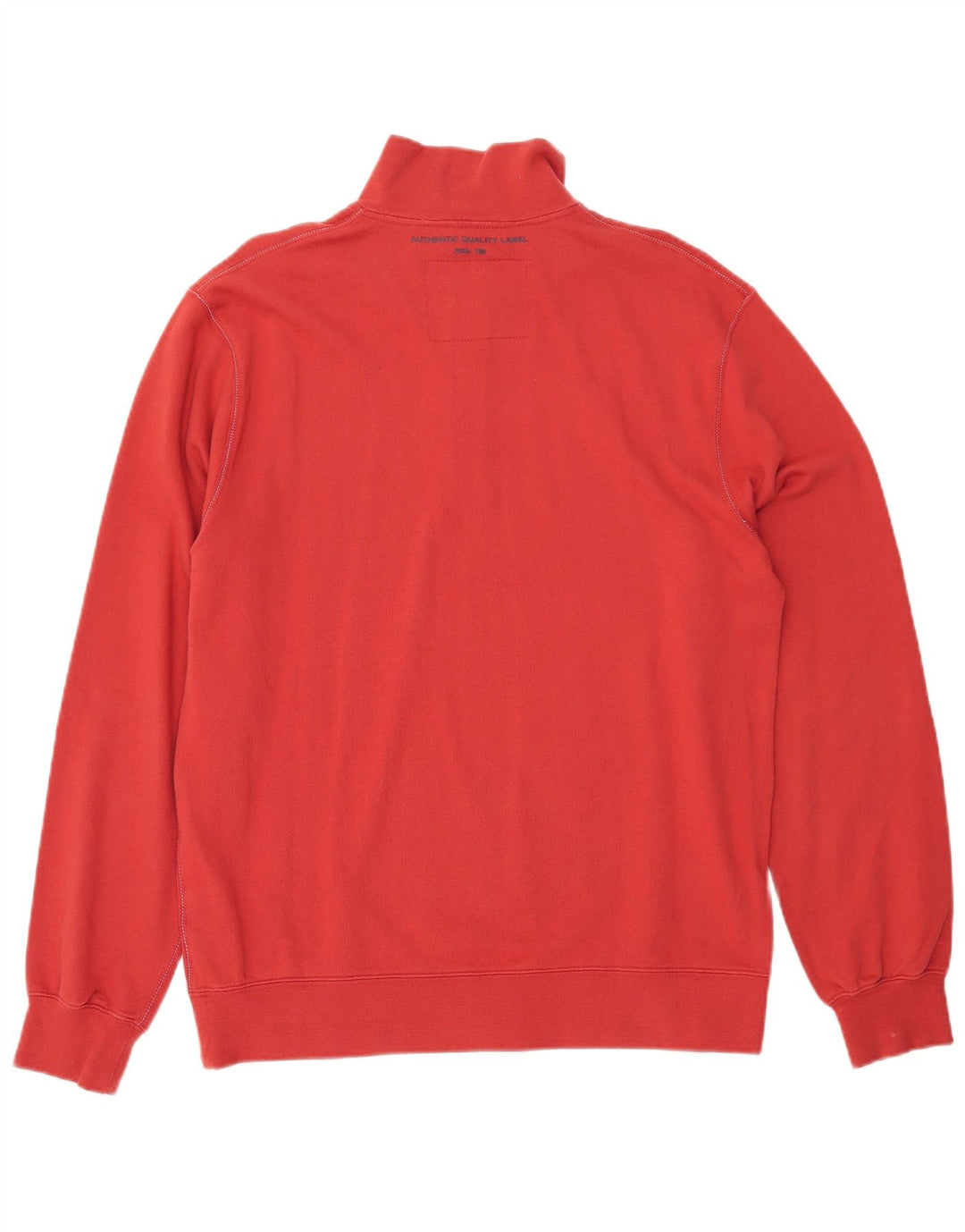 MARLBORO CLASSICS Felpa da uomo con zip e collo maglione XL rosso cotone