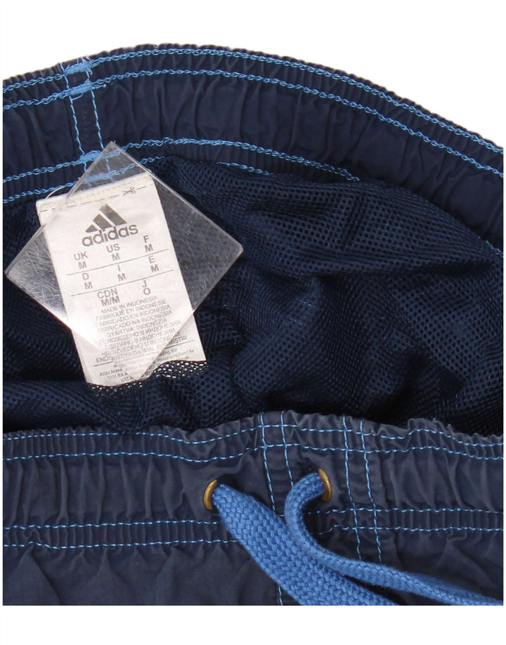 Pantaloncini da bagno da uomo Adidas medi blu navy in poliammide