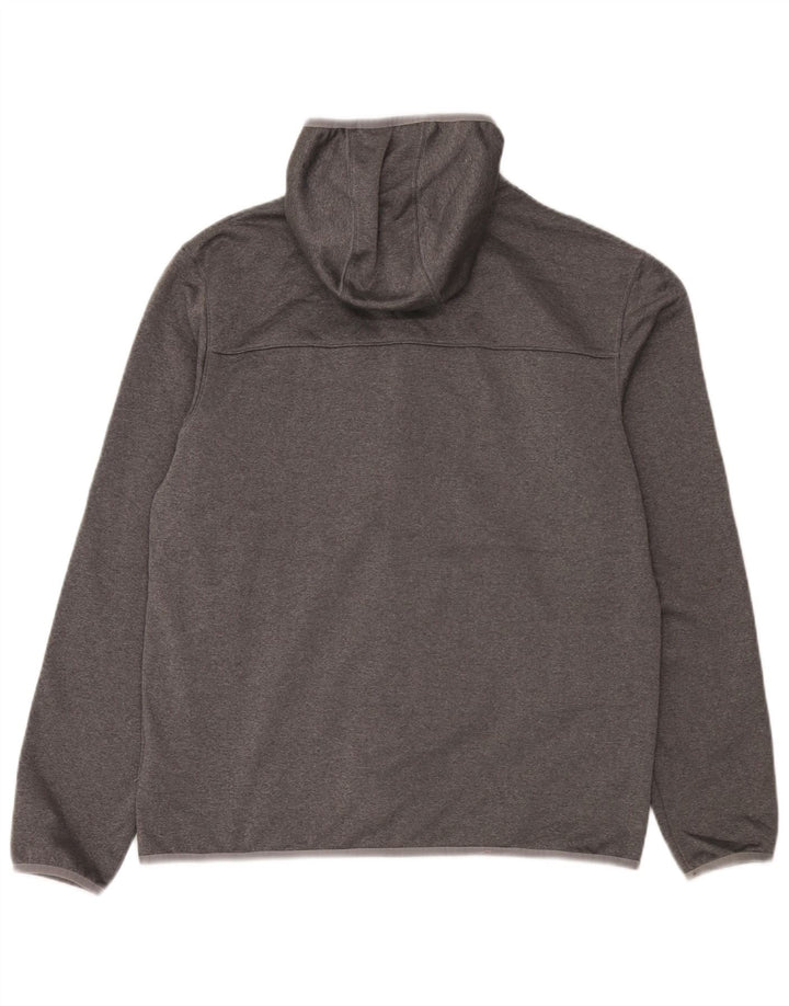 Maglione con cappuccio e zip da uomo The North Face grande poliestere grigio