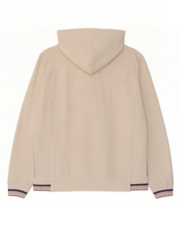 Champion Womens Easy Fit Zip Hoodie Sweater UK 14 Large White Cotton