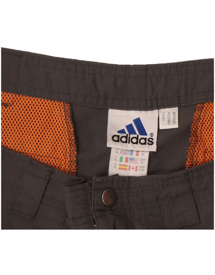 Pantaloncini casual da uomo Adidas XL W38 poliestere grigio