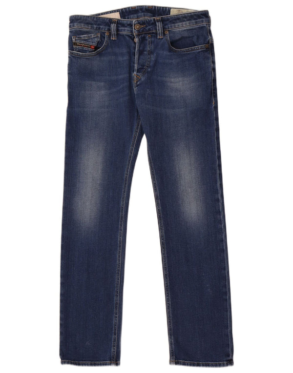 Jeans dritti da uomo Diesel Safado W29 L30 in cotone blu