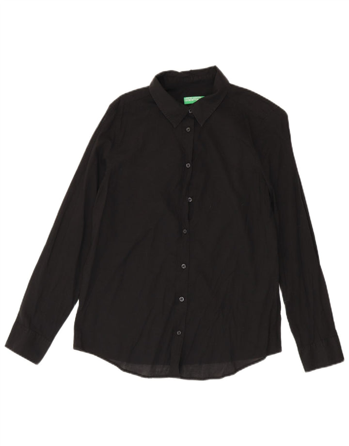 Camicia da donna Benetton UK 14 media nera