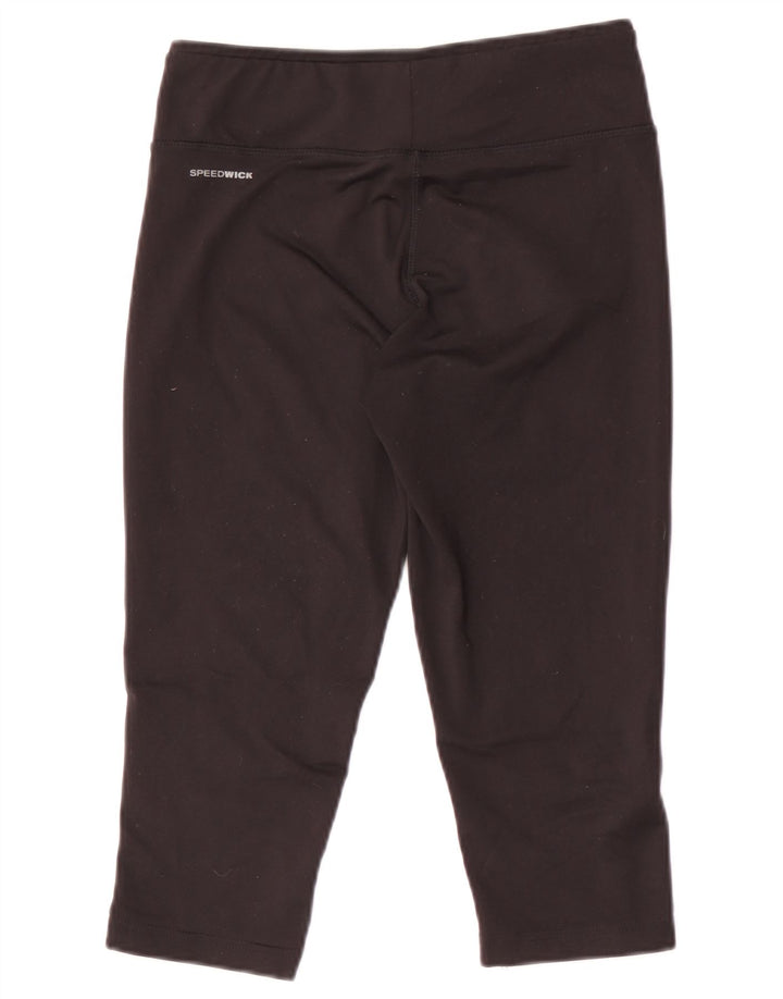 Leggings Capri da donna REEBOK UK 8/10 Small Poliestere nero