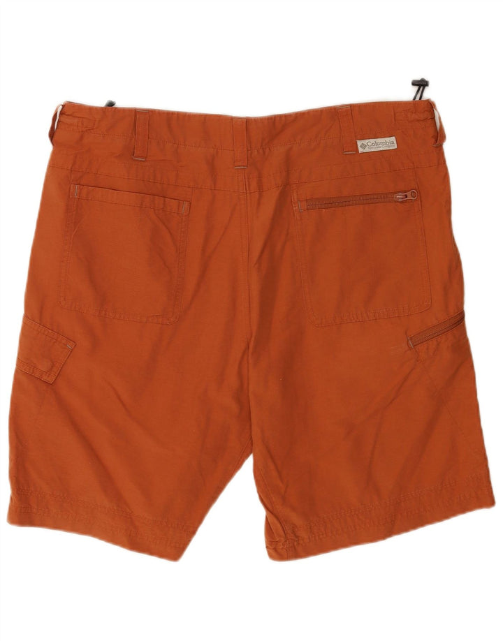 Pantaloncini cargo da uomo Columbia W36 grandi in cotone marrone