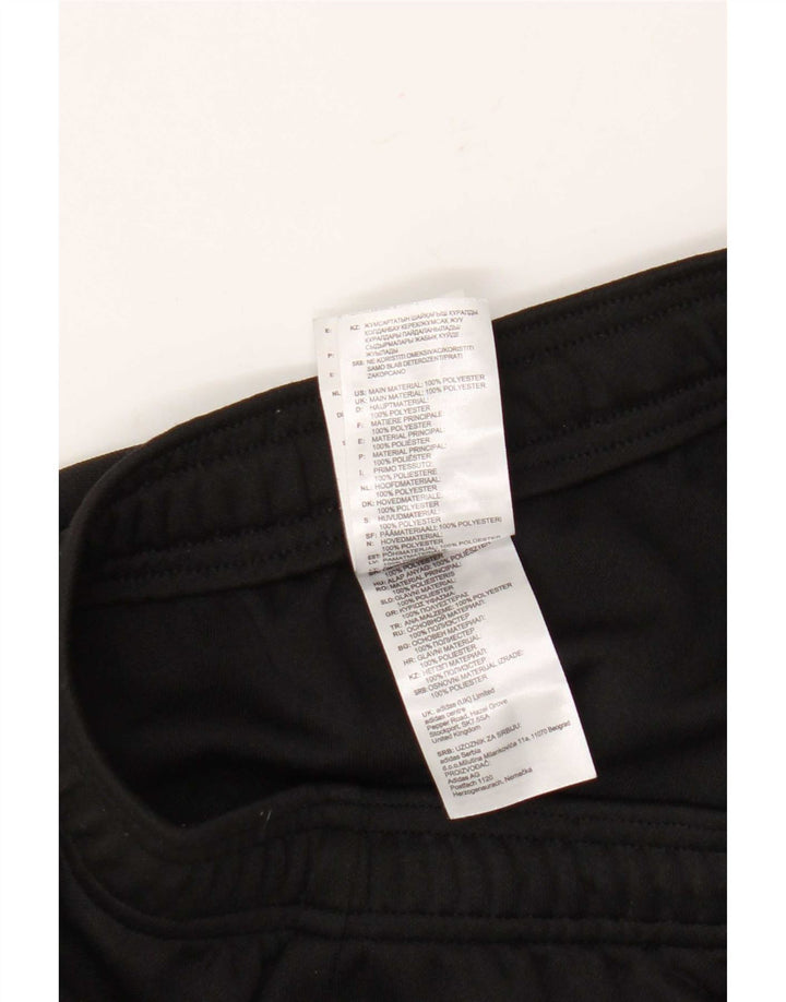 Pantaloni da tuta Adidas Climalite da uomo UK 40/42 Medium Nero Poliestere