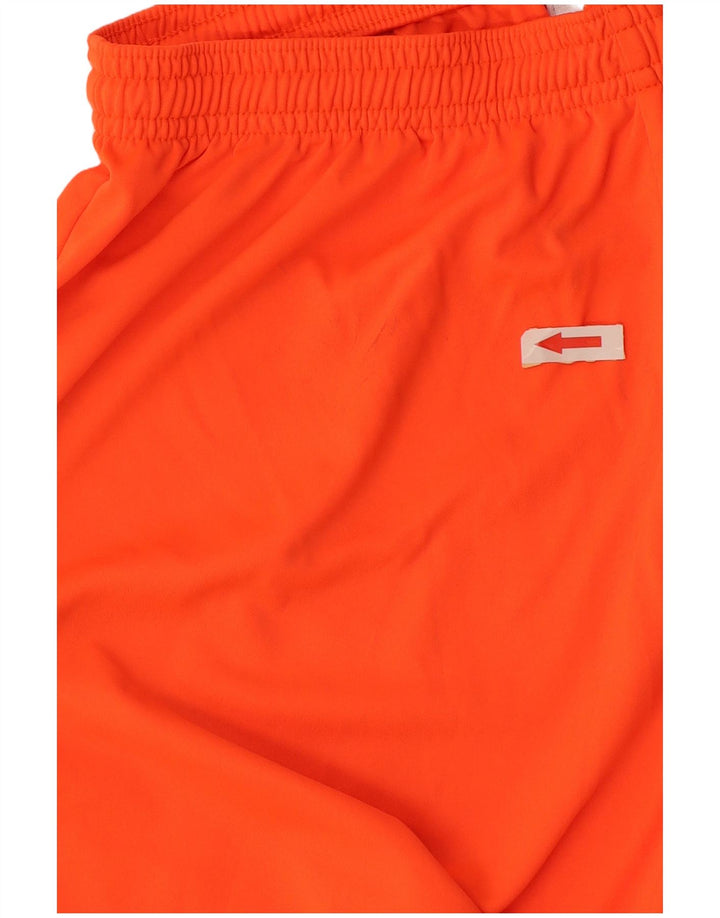 Pantaloncini sportivi Adidas Climalite da uomo in poliestere arancione medio