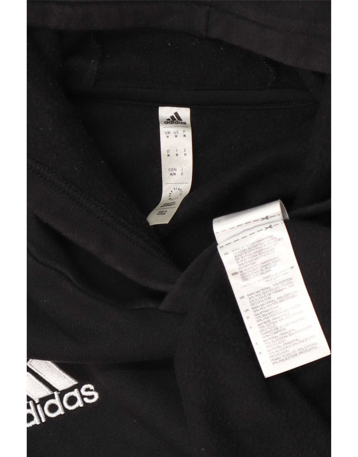Felpa con cappuccio da uomo Adidas Medium in cotone nero
