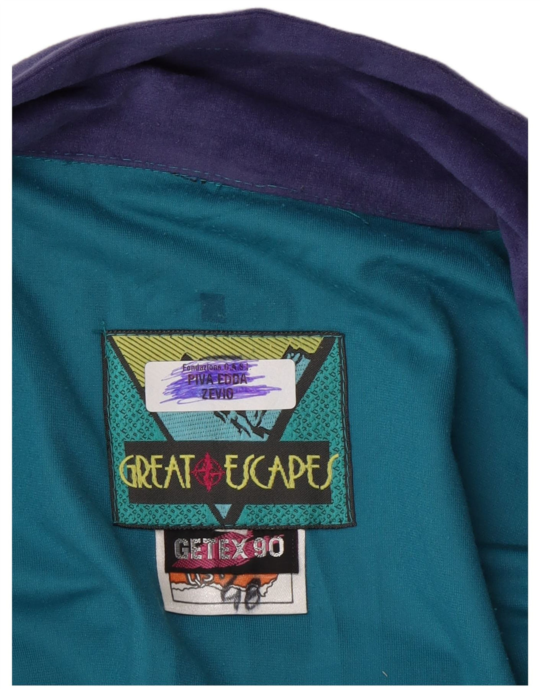 Giacca da tuta da uomo Great Escapes IT 48 Blu medio color block