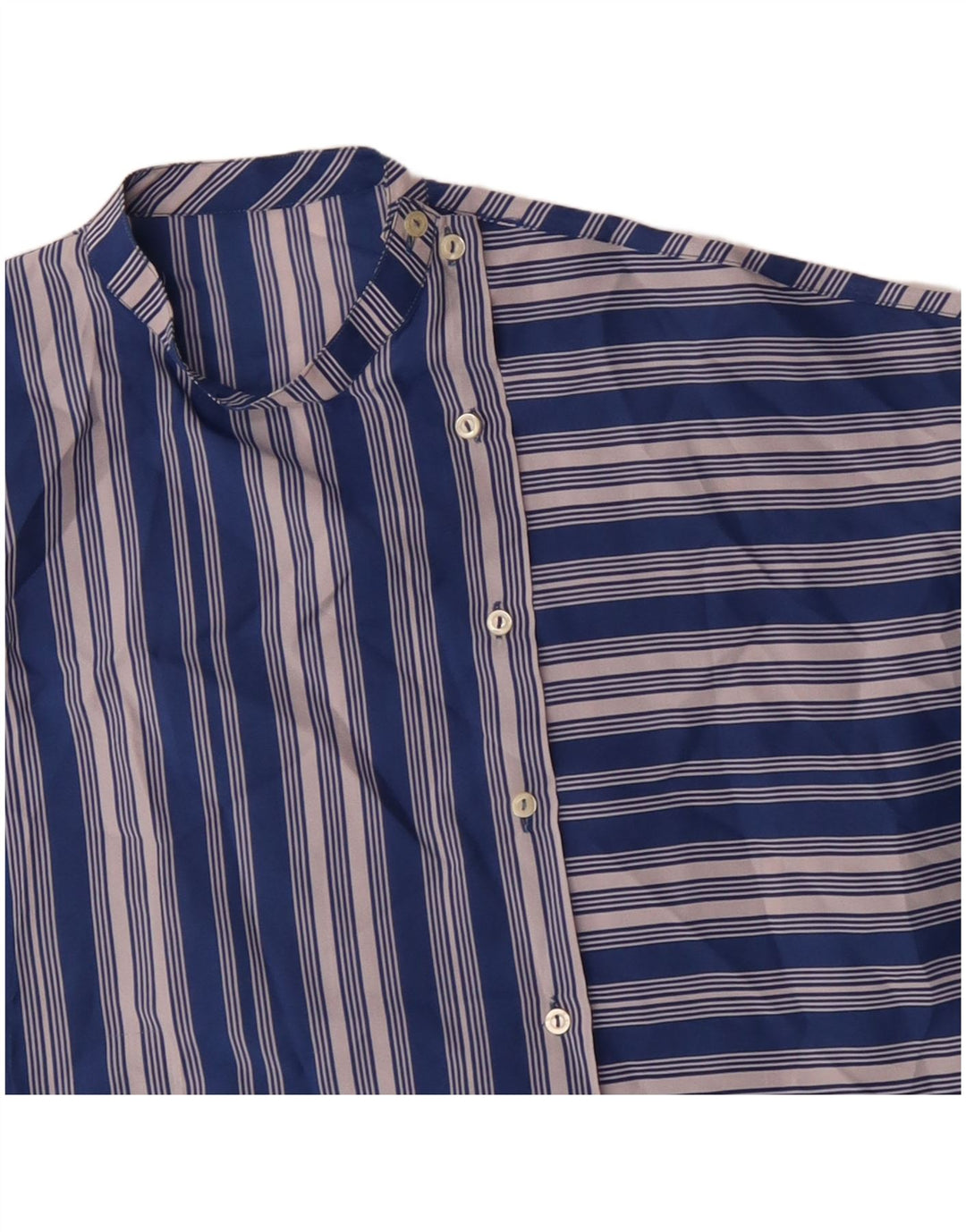 Camicetta da donna VINTAGE UK 18 XL a righe blu