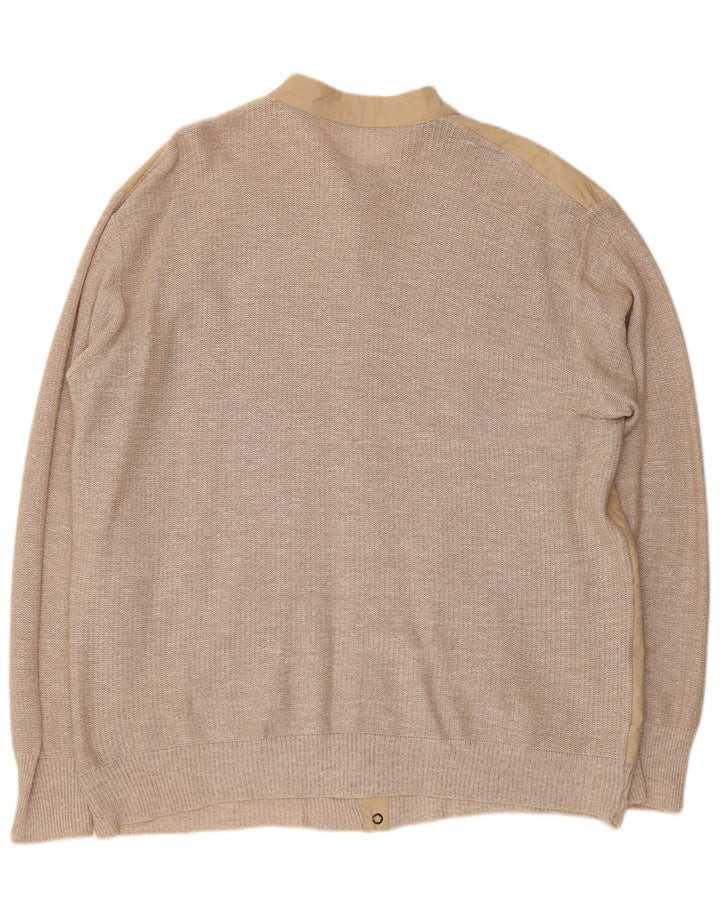 Maglione cardigan da uomo VINTAGE grande beige