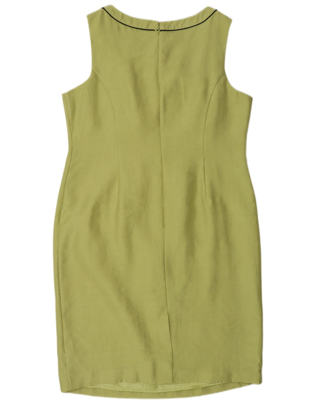 Abito tubino senza maniche da donna Jacques Vert UK 18 XL poliestere verde