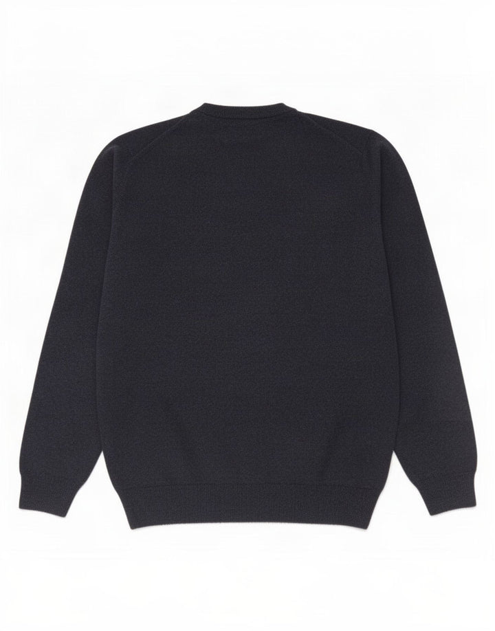 Gant Maglione da uomo con scollo a V in lana media blu navy