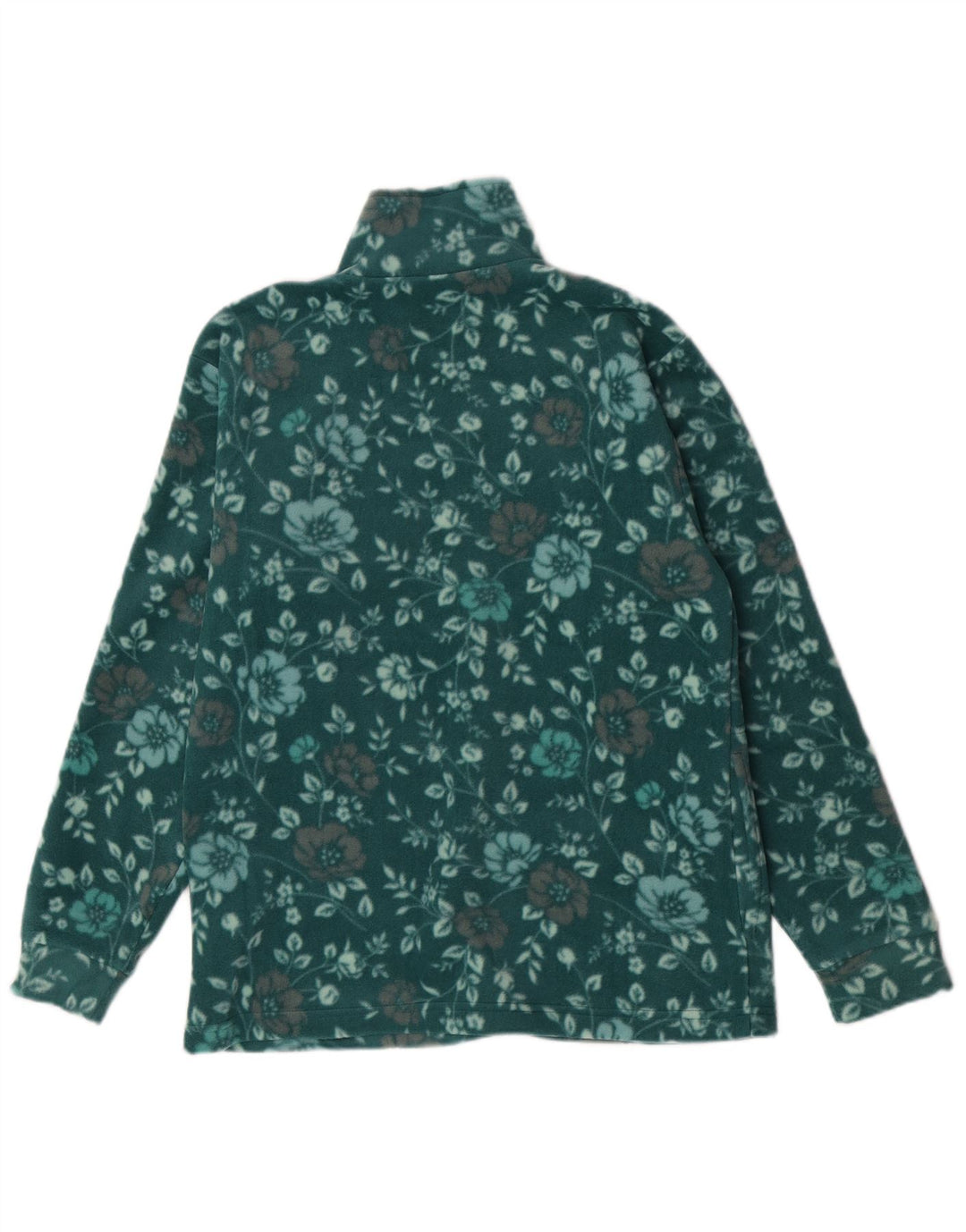 Giacca in pile da donna Canada Logan UK 18 XL Verde floreale in poliestere