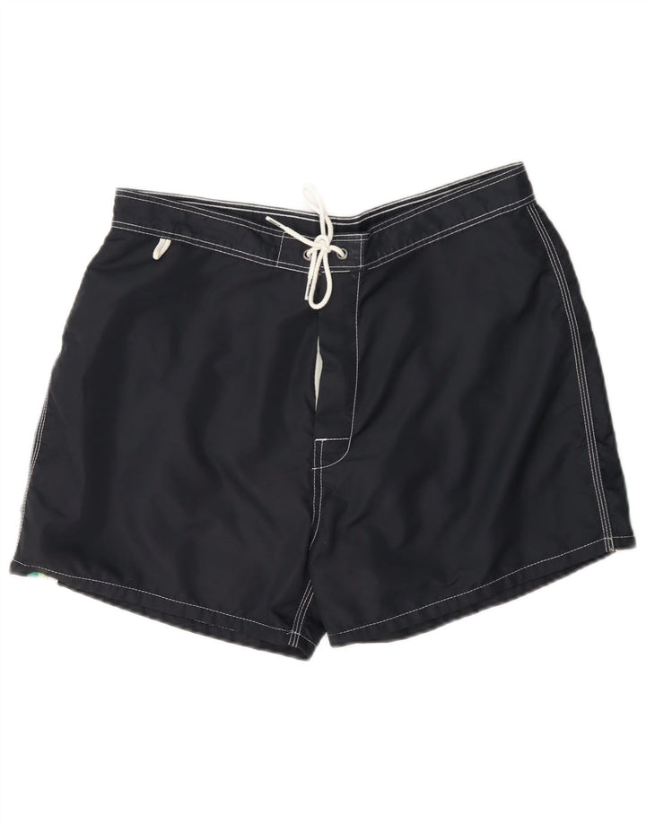 Pantaloncini da bagno da uomo Sundek nylon color block medio blu navy