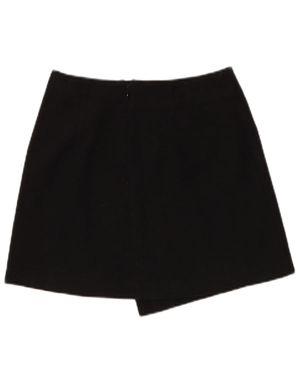 Gonna a portafoglio da donna Topshop UK 6 XS W26 cotone nero