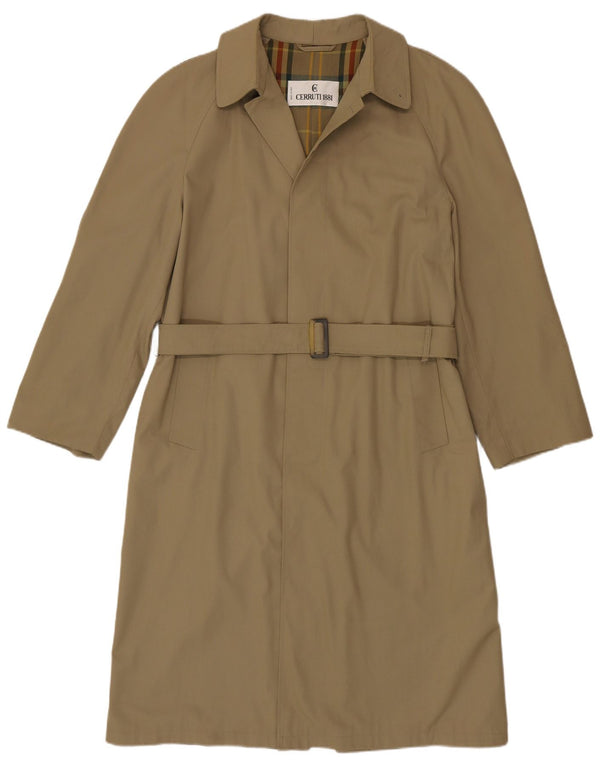 Trench da uomo ampio Cerruti 1881 IT 46 piccolo poliestere beige