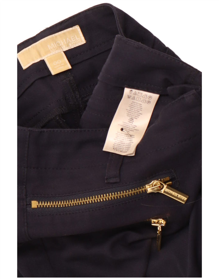 Pantaloni casual skinny da donna MICHAEL KORS US 00 2XS W26 L28 Blu navy