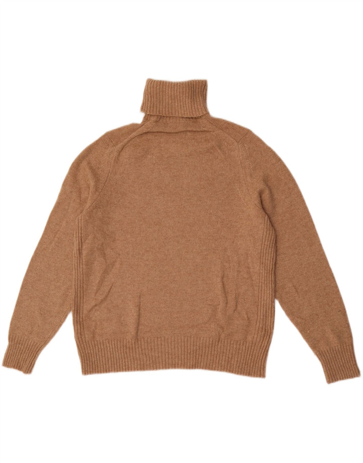 Maglione maglione a collo alto da donna Marks & Spencer UK 18 XL Lana beige
